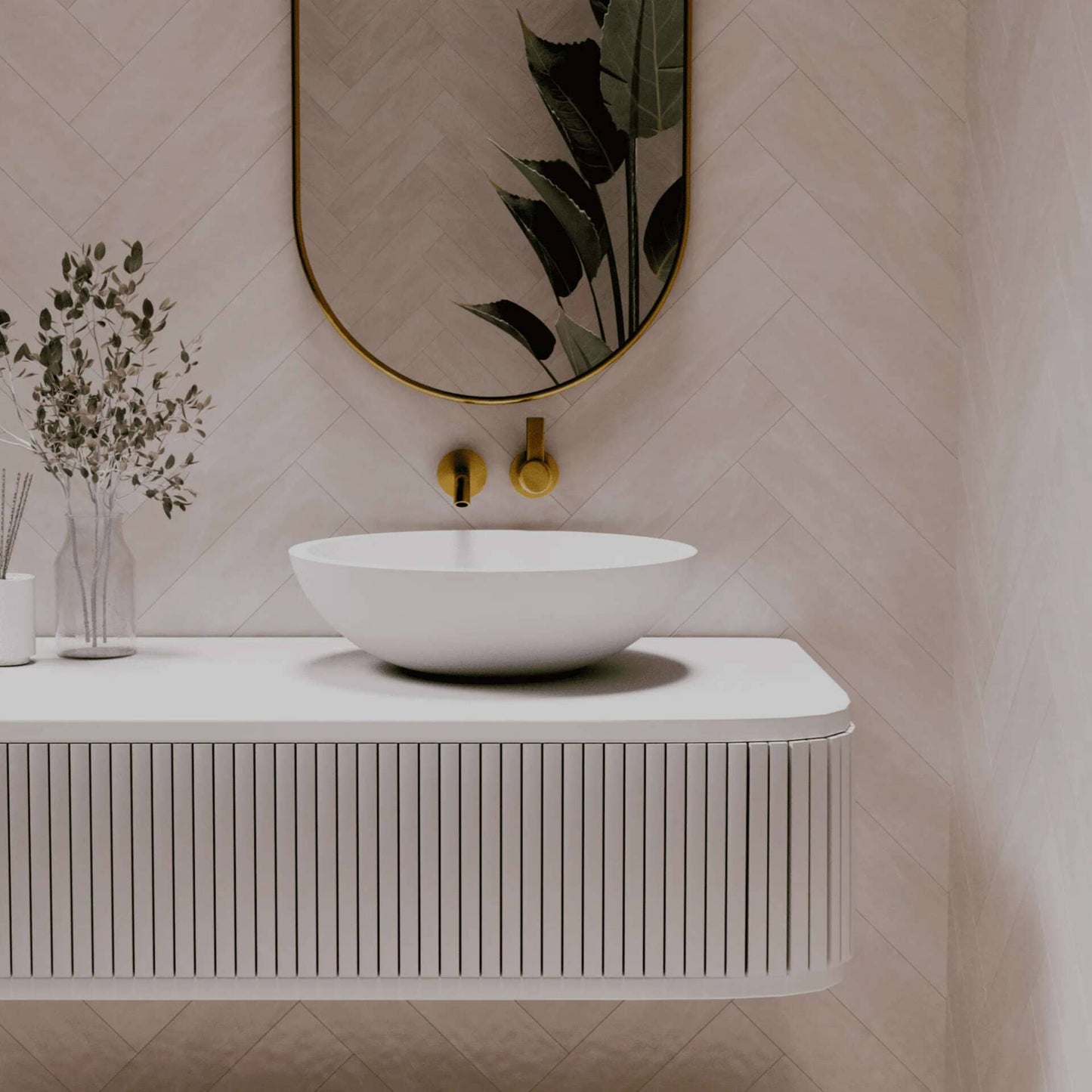 440mm Pietra Bianca - Surena Above Counter Basins