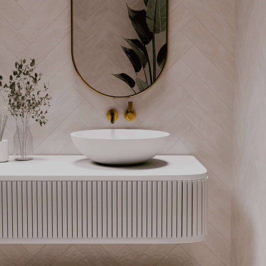 440mm Pietra Bianca - Surena Above Counter Basins