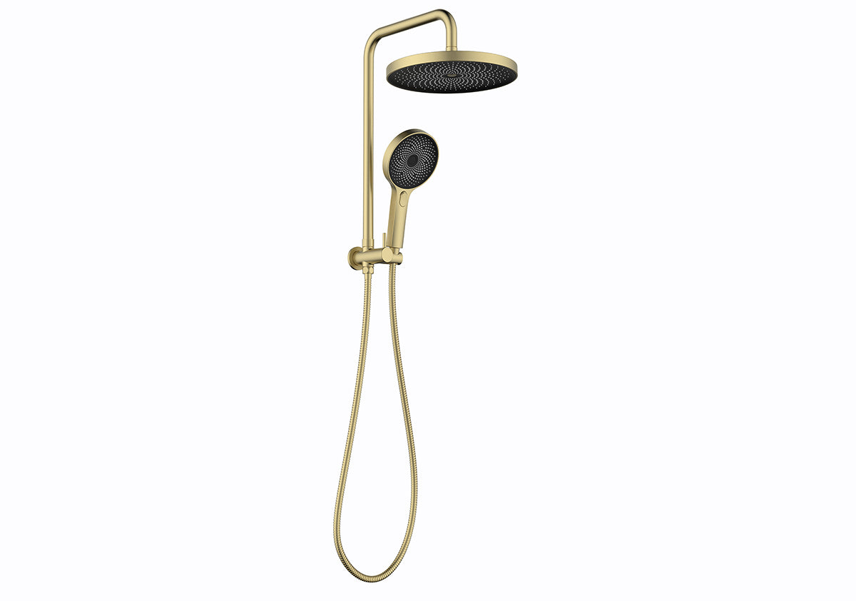 The Gabe Twin Shower  - Brushed Gold