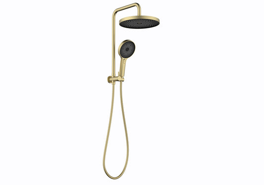 The Gabe Twin Shower  - Brushed Gold