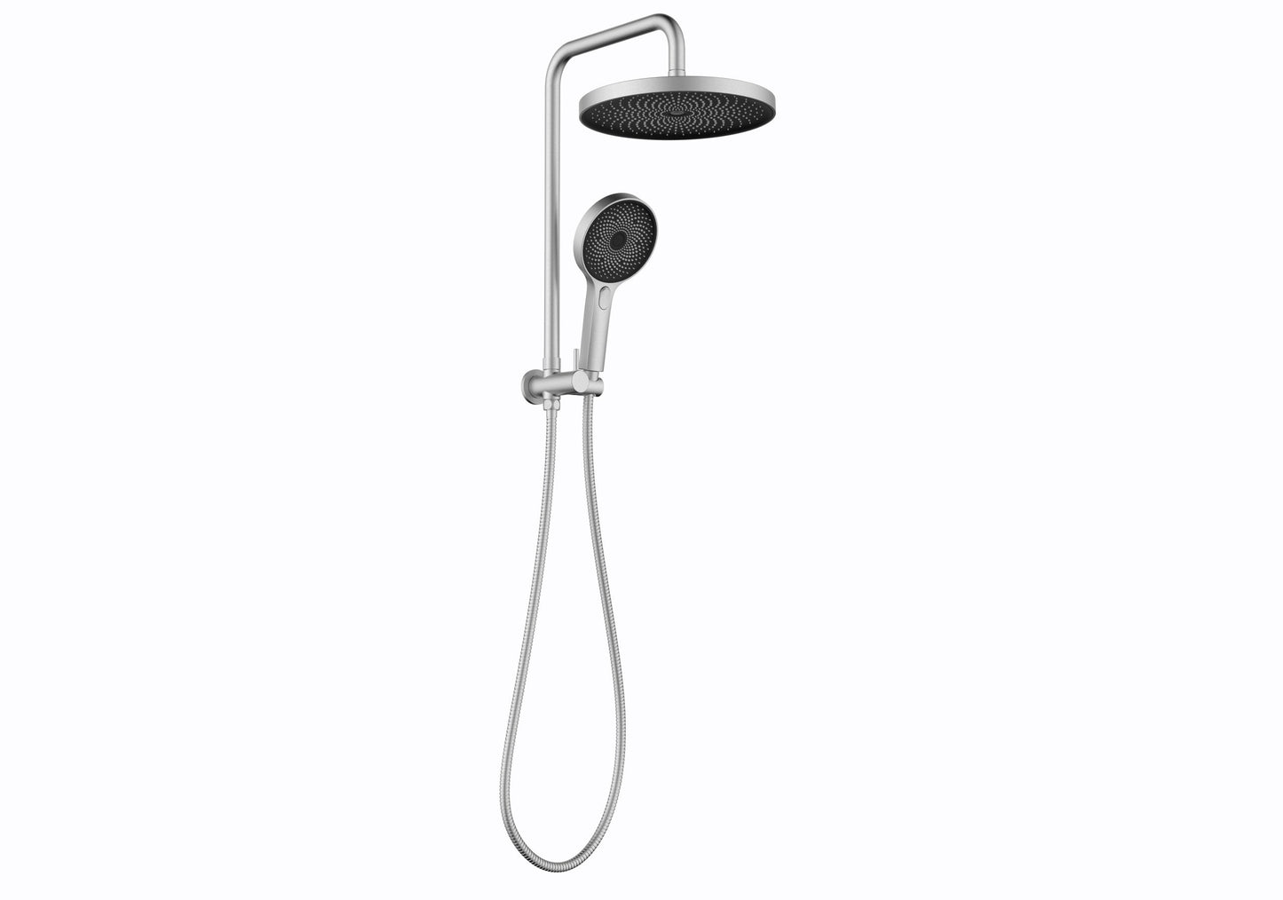 The Gabe Twin Shower  - Brushed Nickel