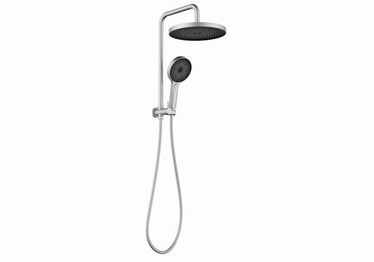 The Gabe Twin Shower  - Brushed Nickel