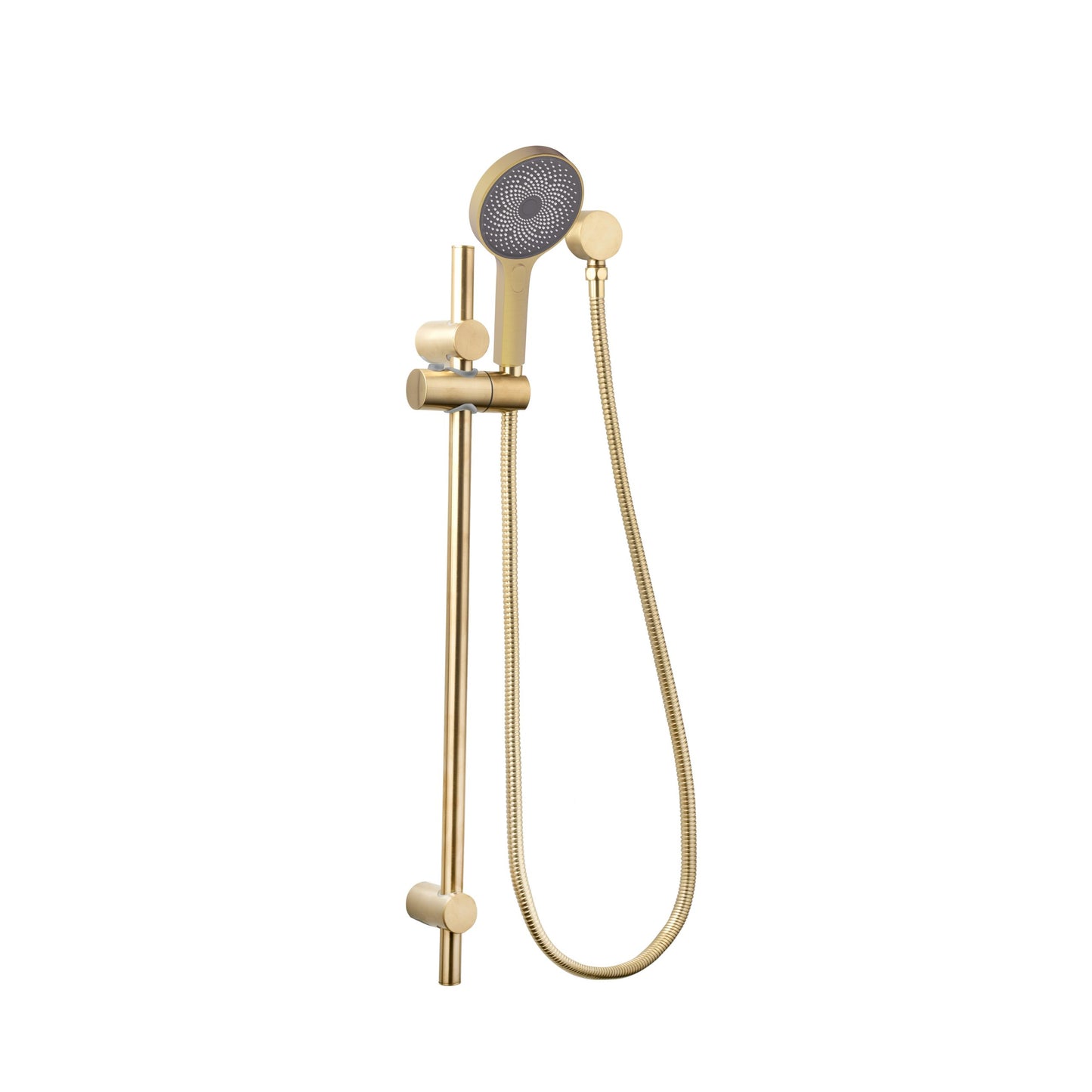 The Gabe Hand Shower On Rail  - Brushed Gold