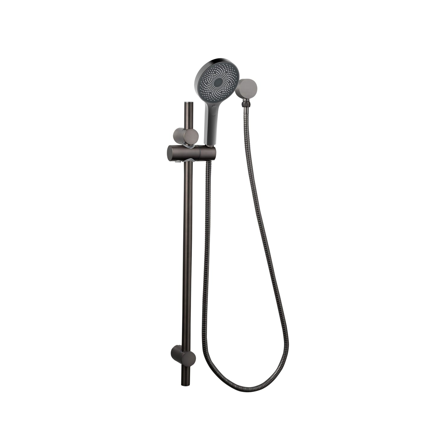 The Gabe Hand Shower On Rail  - Gun Metal