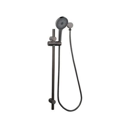 The Gabe Hand Shower On Rail  - Gun Metal