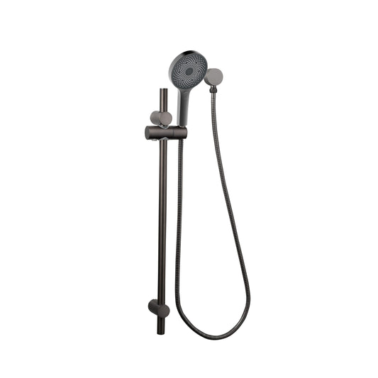 The Gabe Hand Shower On Rail  - Gun Metal