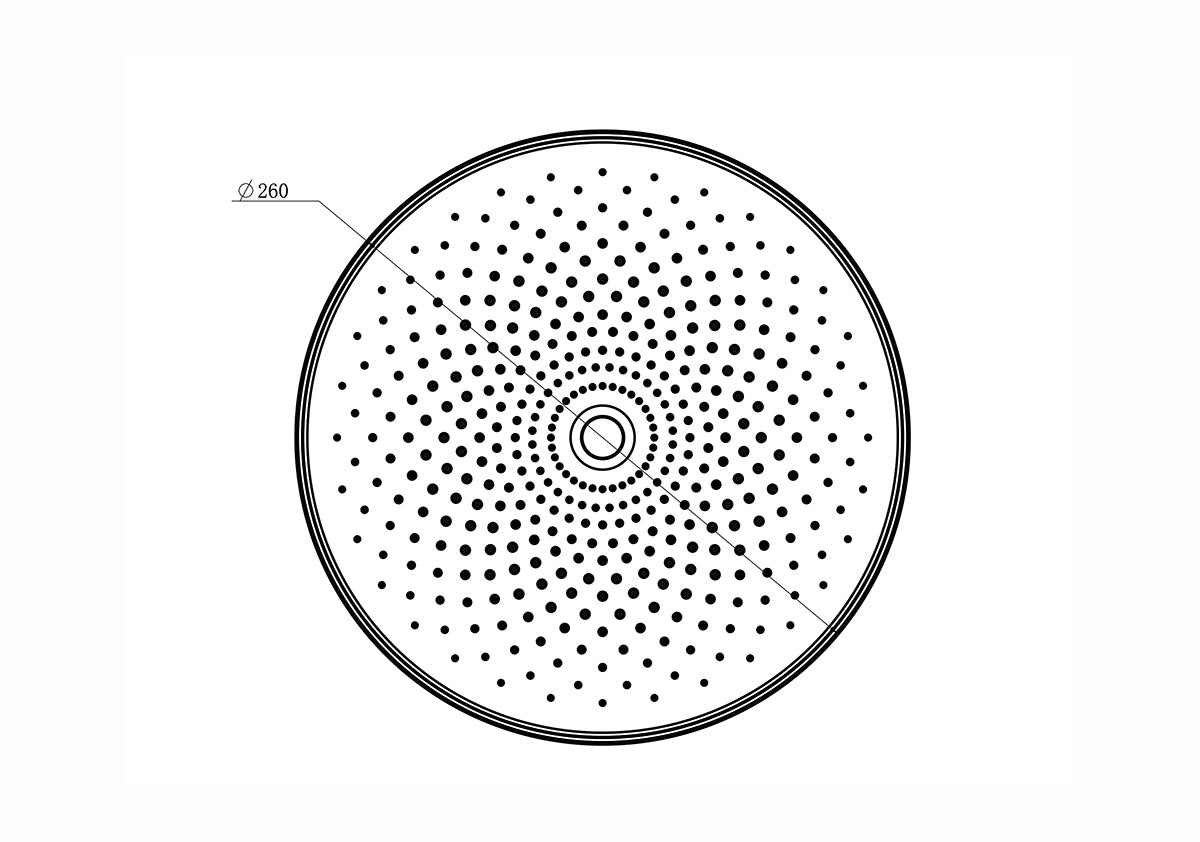 The Gabe Bush Shower Head  - Matte Black