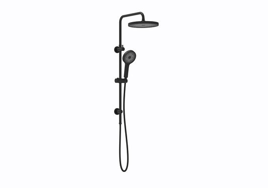The Gabe Twin Shower With Rail   - Matte Black