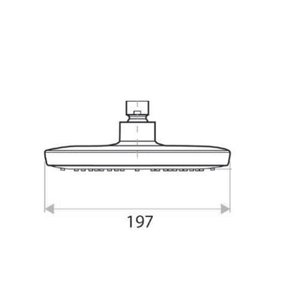 Huntingwood Bush Shower Head only - Chrome
