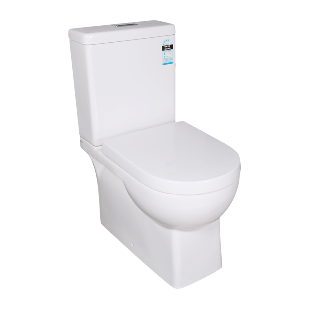 Theo  Back-to-Wall Toilet Suite - Gloss White