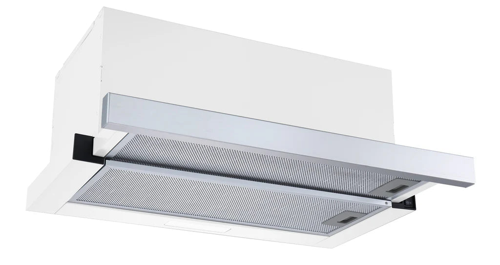 600mm SS Telescopic Rangehood - Ducted Only (43mm Fascia), 220m³/hr, LED lights