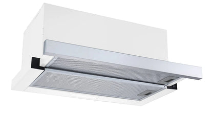 600mm SS Telescopic Rangehood - Ducted Only (43mm Fascia), 220m³/hr, LED lights
