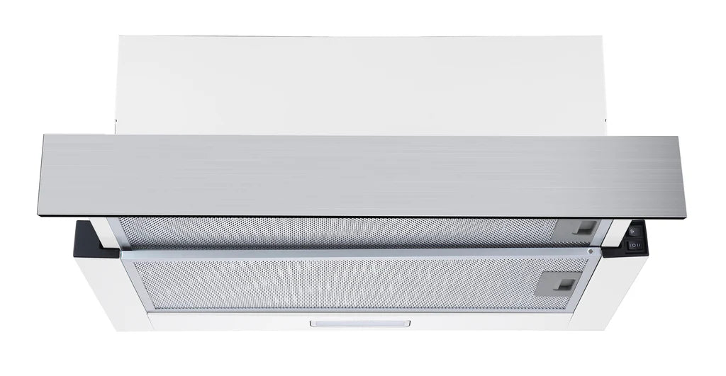 600mm SS Telescopic Rangehood - Ducted or Recirculating (43 / 80mm Fascia)