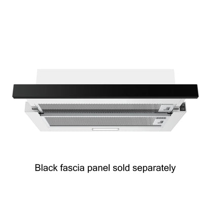 600mm SS Telescopic Rangehood - Ducted Only (43mm Fascia), 220m³/hr, LED lights