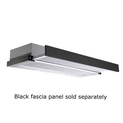 900mm SS Telescopic Rangehood - Ducted or Recirculating (72mm Fascia)