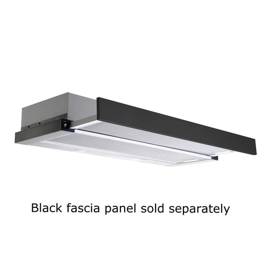 900mm SS Telescopic Rangehood - Ducted or Recirculating (72mm Fascia)