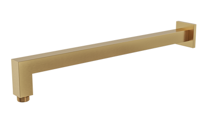 Tiana 400mm Square Wall Shower Arm - Brushed Brass