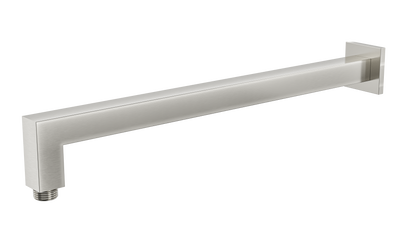 Tiana 400mm Square Wall Shower Arm - Brushed Nickel