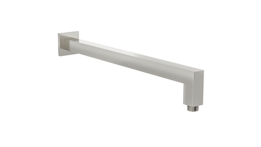 Tiana 400mm Square Wall Shower Arm - Brushed Nickel