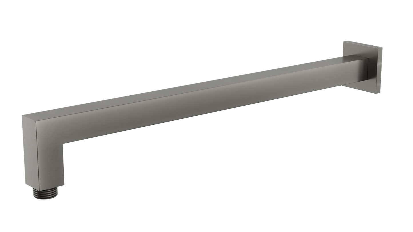 Tiana 400mm Square Wall Shower Arm - Gunmetal