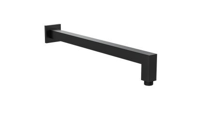 Tiana 400mm Square Wall Shower Arm - Matte Black