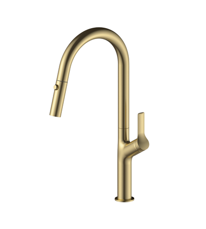 Tish S2 Pull Out Sink Mixer - Brushed Brass