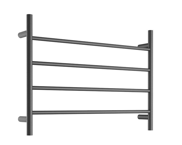 Round Towel Ladder 700x500mm - BLACK**