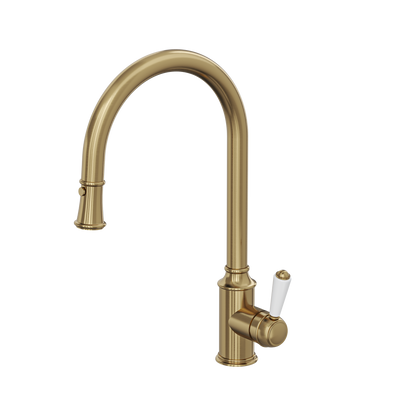 Tommy S2 Pull Out Sink Mixer - Brushed Brass
