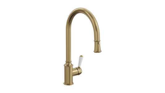 Tommy S2 Pull Out Sink Mixer - Brushed Brass