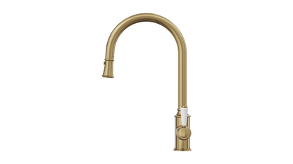 Tommy S2 Pull Out Sink Mixer - Brushed Brass