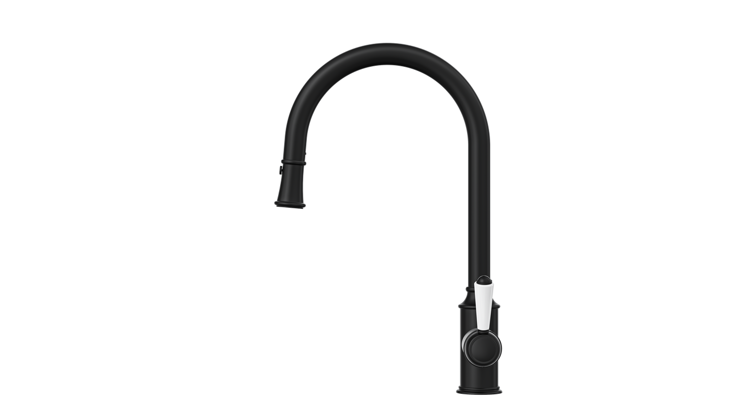 Tommy S2 Pull Out Sink Mixer - Matte Black