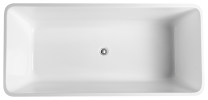 1400mm Freestanding Bathtub - Gloss White