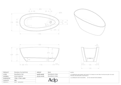 TRANPBATH1700G