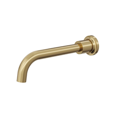 Tre Wall Mount Bath Spout - Brushed Brass
