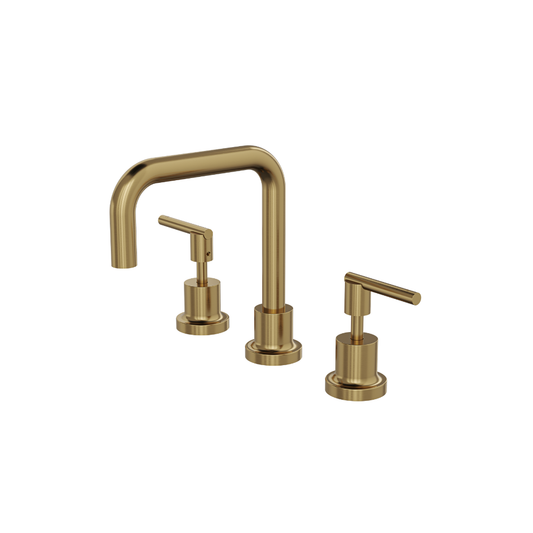 Tre Lever Handle Basin Set - Brushed Brass