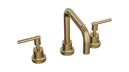Tre Lever Handle Basin Set - Brushed Brass