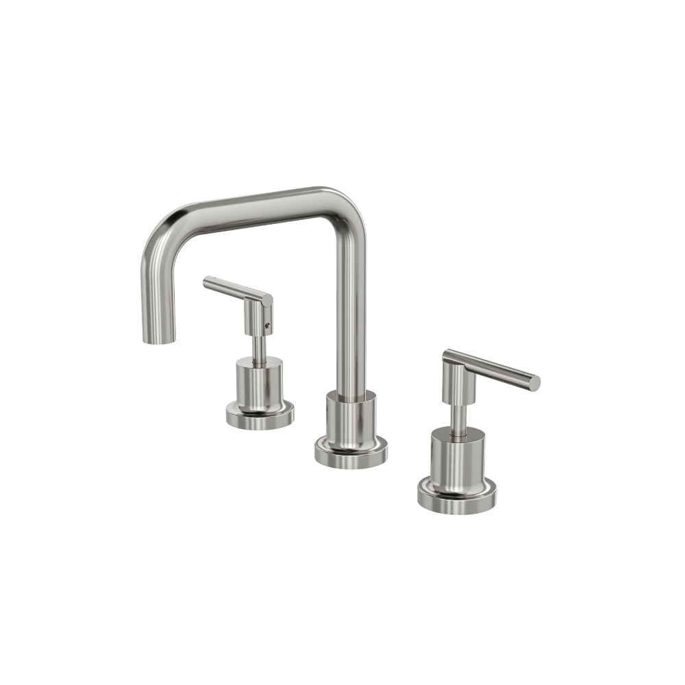 Tre Lever Handle Basin Set - Brushed Nickel