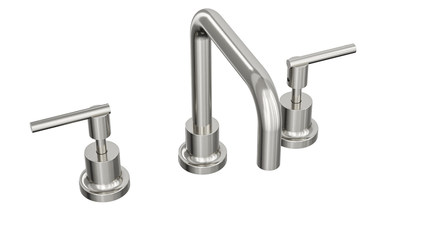 Tre Lever Handle Basin Set - Brushed Nickel