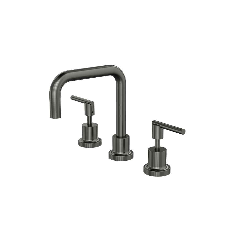 Tre Lever Handle Basin Set - Gunmetal
