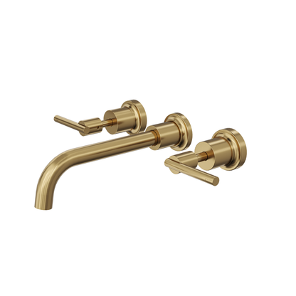 Tre Lever Handle Bath Set -Brushed Brass