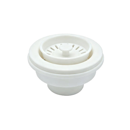 Matte Cream Kitchen Sink Waste without Overflow