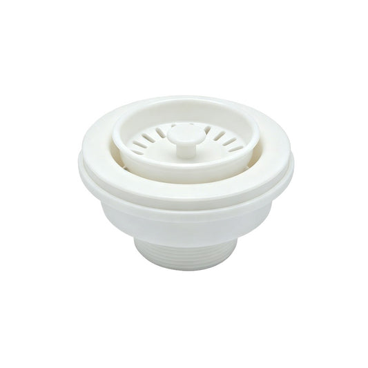 Matte Cream Kitchen Sink Waste without Overflow