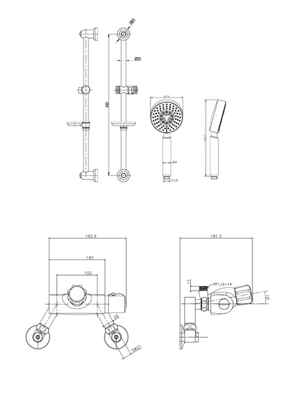 Thermo Shower with Mixer