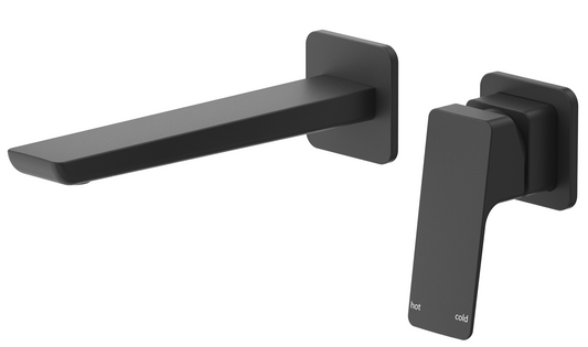 Tiago Wall-Spout Combo - 2P - TRIM KIT - Black