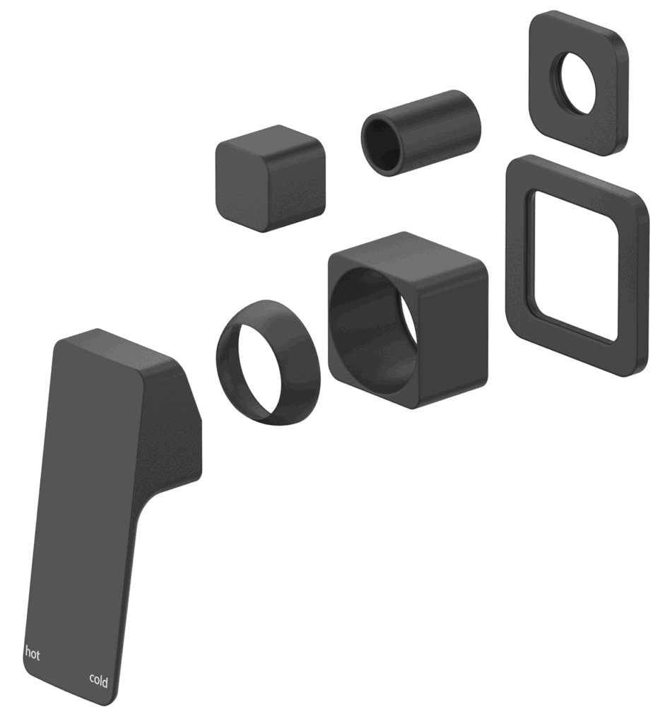 Tiago Mixer Diverter - 2P - TRIM KIT - Black
