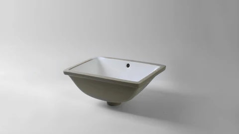 465*335*180mm Matte White Undermount Basin