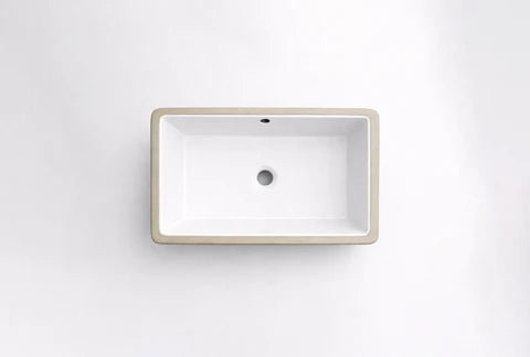 530*340*180mm Matte White Undermount Basin
