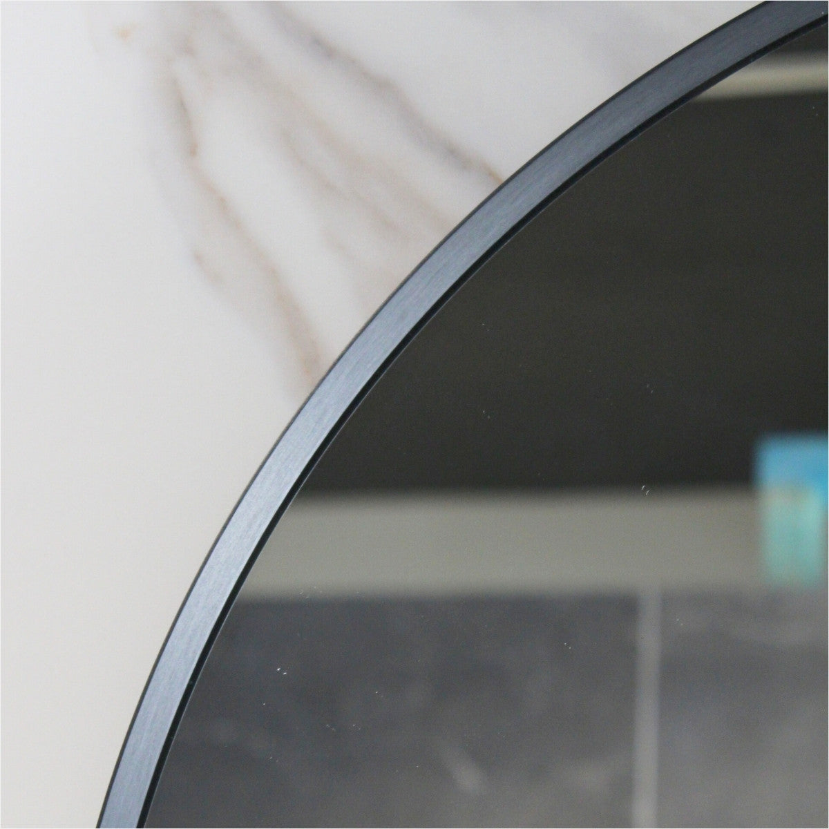 Uni-Gunmetal Grey Arch Framed Mirror -  600x900mm