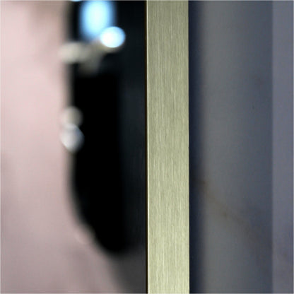 Uni-Brushed Gold Arch Framed Mirror -  600x900mm