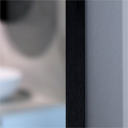 Uni-Matte Black Arch Framed Mirror -  600x900mm